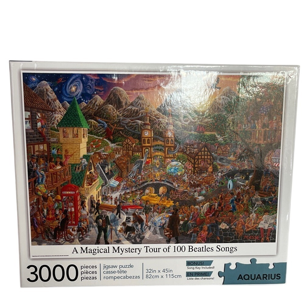 Aquarius Beatles 3000-Piece A Magical Mystery Tour of 100  Songs Puzzle